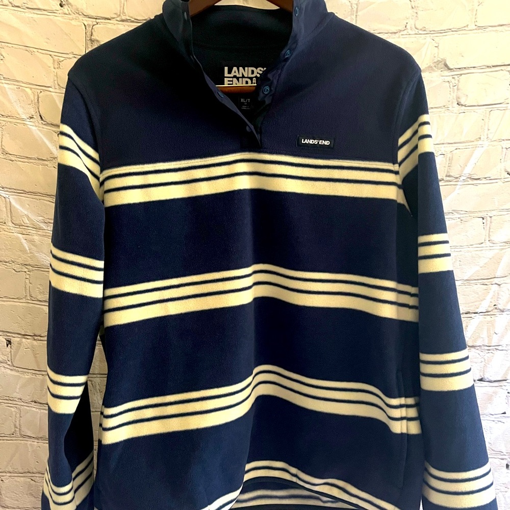 Men’s Lands End Polyester Fleece Pullover